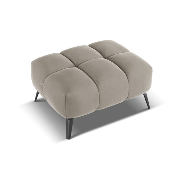 Smėlio spalvos iš velveto taburetė Nalu – Makamii-image-2