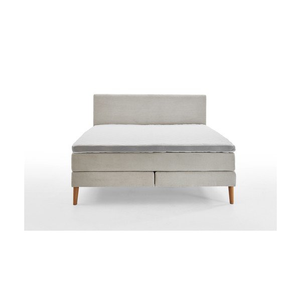 Smėlio spalvos spyruoklinė lova 180x200 cm Linea – Meise Möbel-image-2
