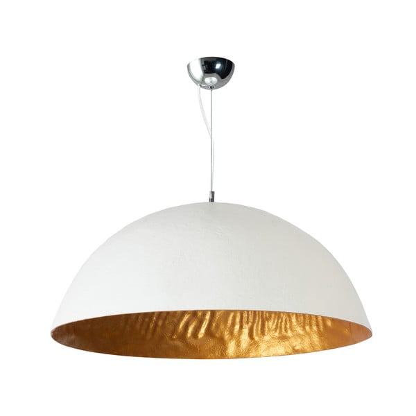 Baltos ir auksinės spalvos lubinis šviestuvas ETH Mezzo Tondo, ⌀ 70 cm