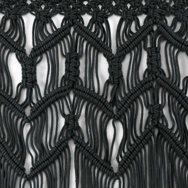 Užuolaida juodos spalvos durims 90x200 cm Macarena – douceur d'intérieur-image-2