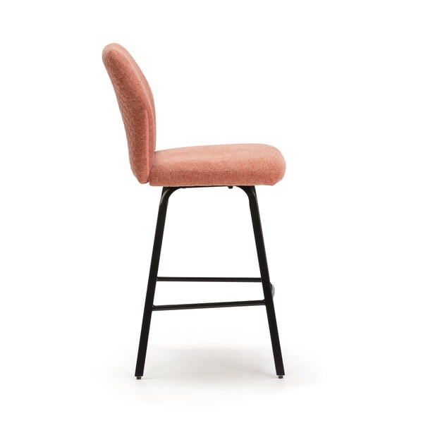 4 rausvai oranžinės spalvos baro kėdės (65 cm) Bei - Marckeric-image-3
