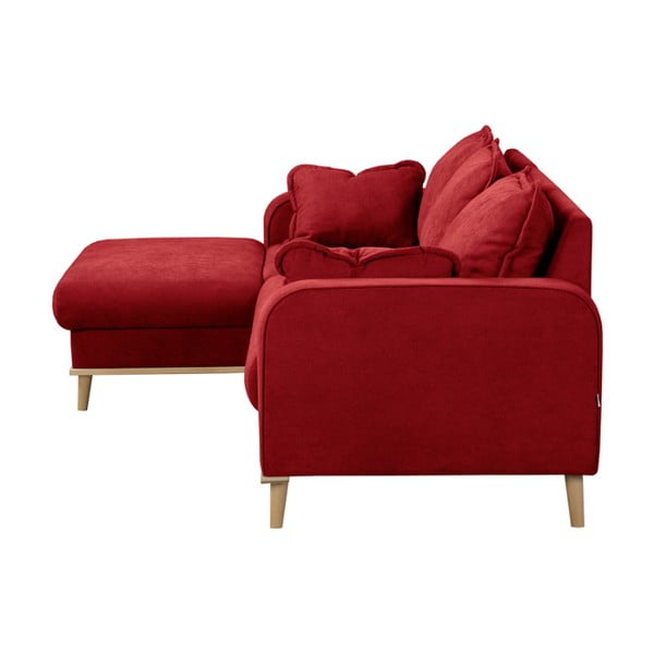 Raudona kampinė sofa (kairysis kampas) Beata - Ropez-image-4