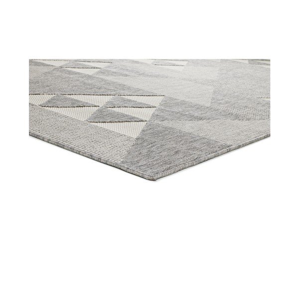 Pilkas lauko kilimas Universal Clhoe Triangles, 80 x 150 cm-image-1