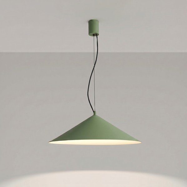 Khaki spalvos iš metalo kabantis šviestuvas LED ø 50 cm FINT – Thoro-image-2