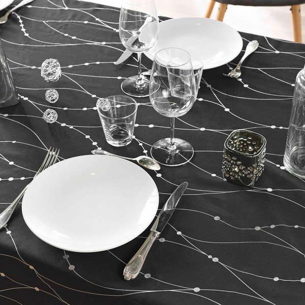 Iš mikropluošto staltiesė 140x240 cm Firmament – douceur d'intérieur-image-1