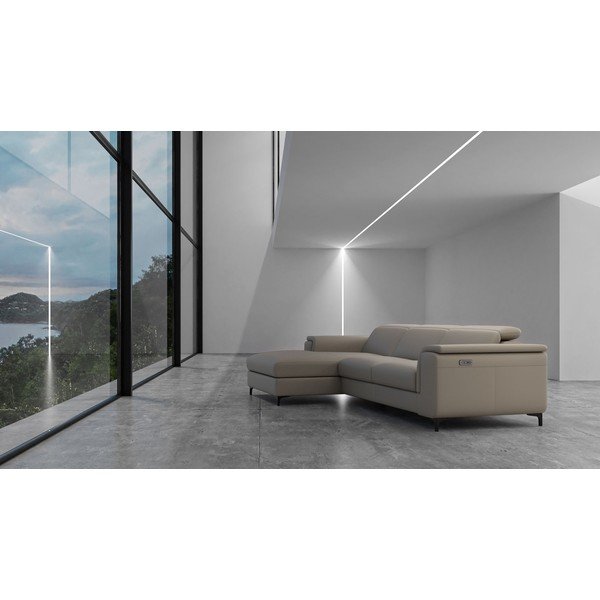 Kampinė sofa šviesiai rudos spalvos iš odos (su kairiuoju kampu) Brito – MESONICA-image-1