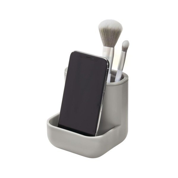 Pilkos spalvos kosmetikos dėklas iDesign Cade-image-2