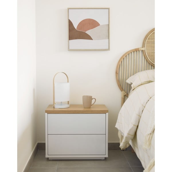 Naktinis baltas staliukas Kave Home Abilen-image-1