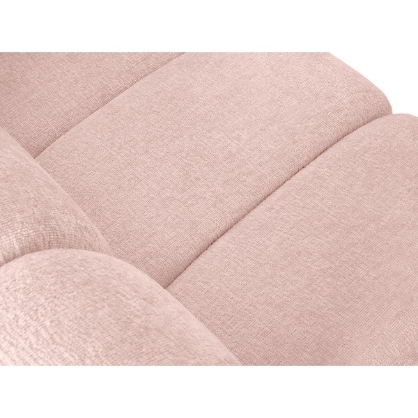 Modulinė sofa rožinės spalvos (su dešiniuoju kampu) Lupine – Micadoni Home-image-1