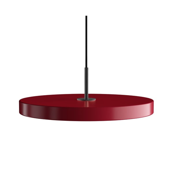 Kabantis šviestuvas raudonos spalvos LED ø 43 cm su metaliniu gaubtu Asteria Medium – UMAGE