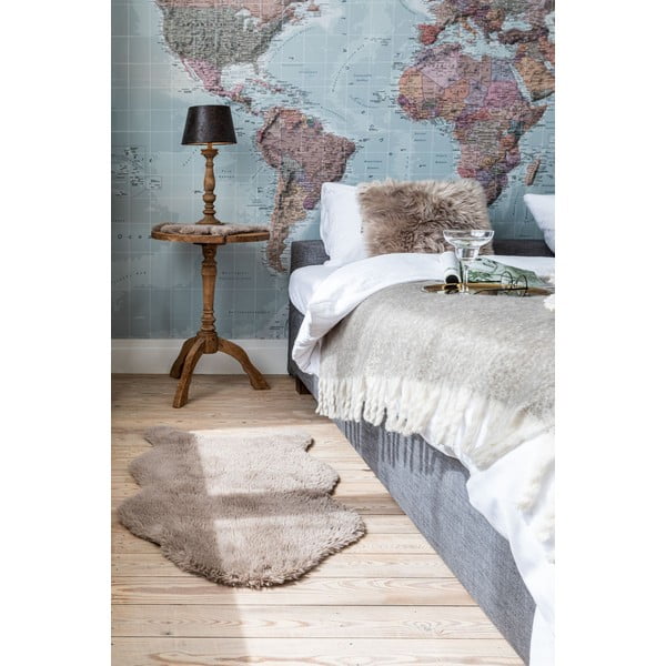 Smėlio spalvos dirbtinis kailis Tiseco Home Studio Sheepskin, 80 x 150 cm-image-1