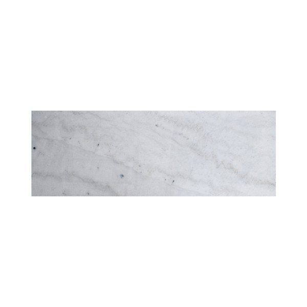Balto marmuro konsolinis staliukas su chromuotu pagrindu RGE Accent, 100 cm pločio-image-1