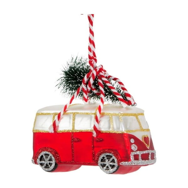 Iš stiklo eglutės papuošimas Coming Home For Xmas – Sass & Belle