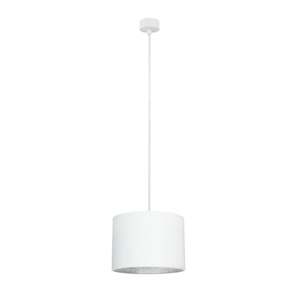 Baltas lubinis šviestuvas su sidabriniu vidumi "Sotto Luce Mika", ⌀ 25 cm
