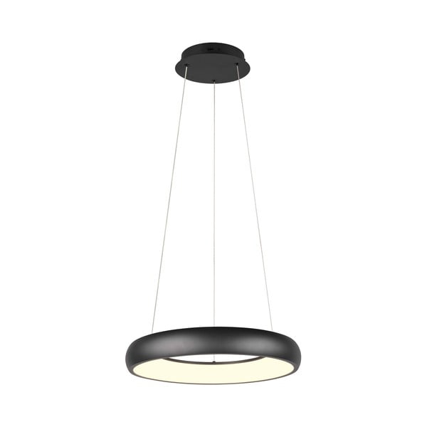 Kabantis šviestuvas matinės juodos spalvos LED su pritemdymo funkcija ø 46 cm su metaliniu gaubtu Cardona – Trio-image-4