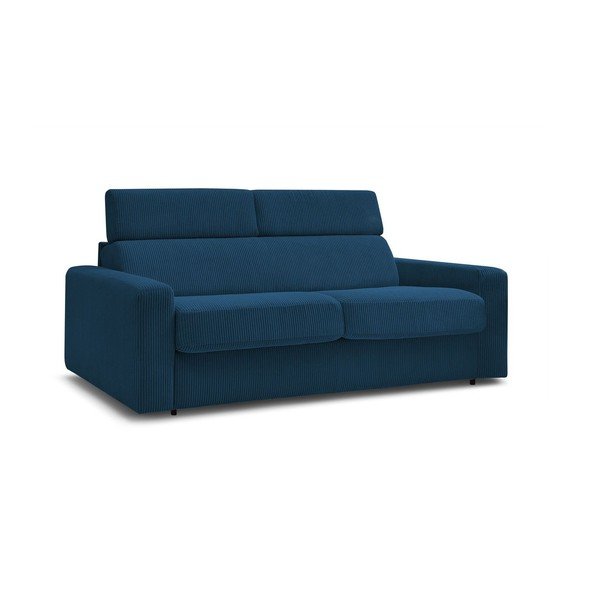 Iš kordinio velveto sulankstoma sofa tamsiai mėlynos spalvos 195 cm Monaco – Bobochic Paris-image-1
