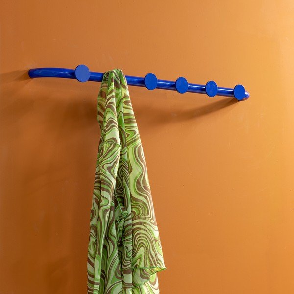 Mėlynos spalvos iš metalo sieninė lentyna 75 cm Retro – Spinder Design-image-4