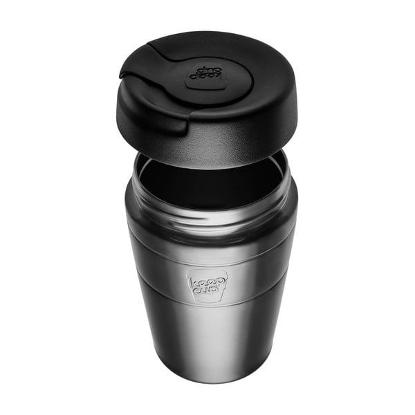 Termo puodelis juodos spalvos 340 ml  Helix Thermal Black M – KeepCup-image-2