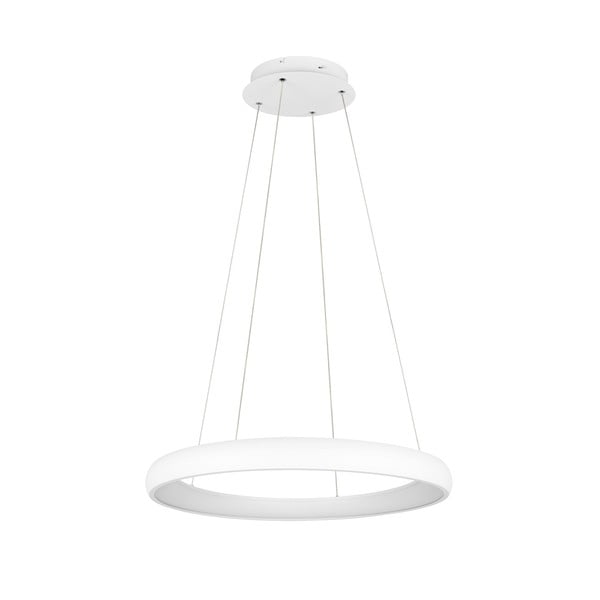 Kabantis šviestuvas baltos spalvos LED su pritemdymo funkcija ø 75 cm su metaliniu gaubtu Cardona – Trio