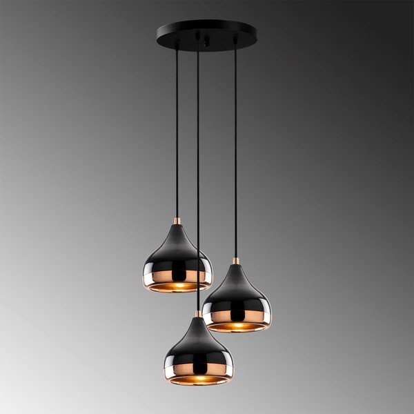 Juodos ir vario spalvos šviestuvas su 3 lemputėms Opviq lights Yildo-image-4