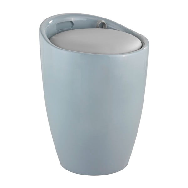 Pilkas skalbinių krepšys ir taburetė viename Wenko Candy Look, 20 l-image-1