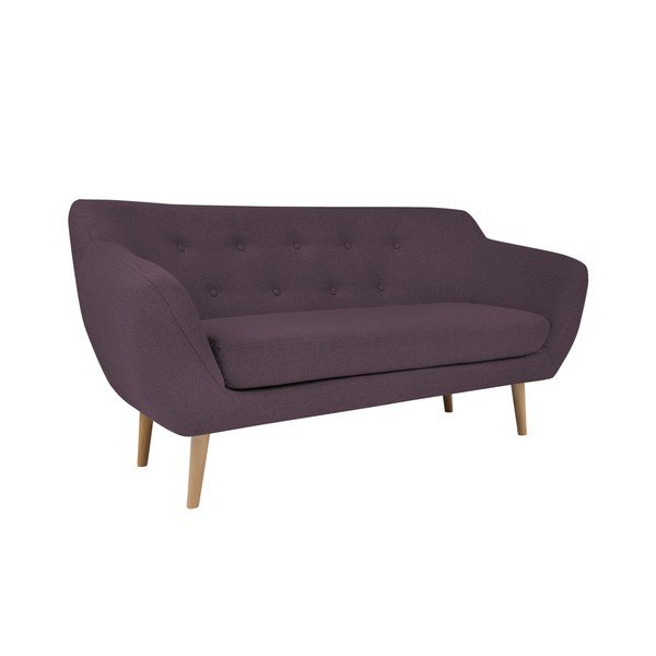 Violetinė dvivietė sofa su šviesiomis kojomis Mazzini Sofas Sicile-image-3