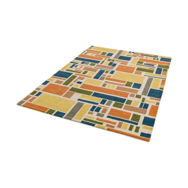 Kilimas Azijos kilimai Blocks Multi, 200 x 290 cm-image-1