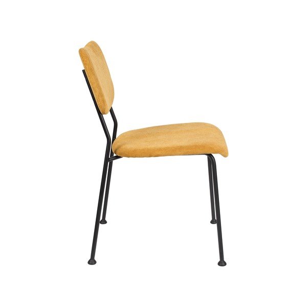 2 geltonos valgomojo kėdės Benson - Zuiver-image-4