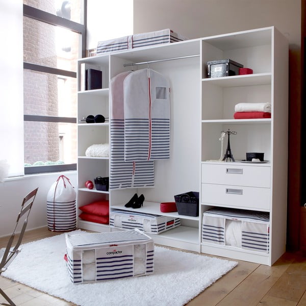 Dėžė drabužiams laikyti Compactor Medium Mariniere 3D Vacuum Bag, 125 l-image-1