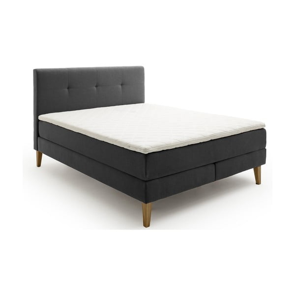 Spyruoklinė lova antracito spalvos 160x200 cm Stockholm – Meise Möbel