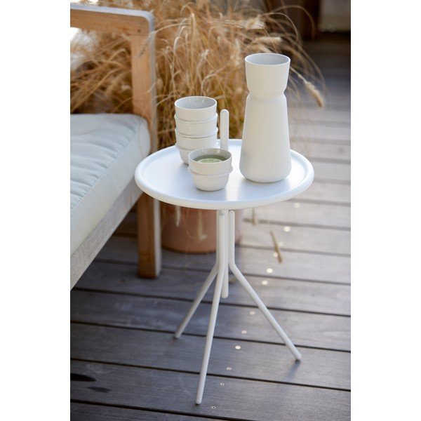 Baltas metalinis stalas Zone Inu, ø 33,8 cm-image-1