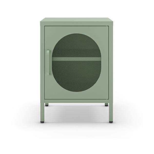 Iš metalo naktinis staliukas mėtų spalvos Diora – Marckeric