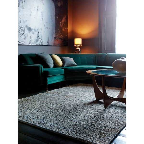 Rankų darbo iš džiuto kilimas šviesiai pilkos spalvos 200x300 cm Soumak – Asiatic Carpets-image-1