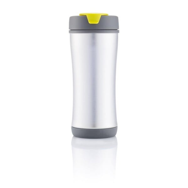 Kelioninis puodelis su žaliu dangteliu XD Design Boom Eco, 200 ml-image-1