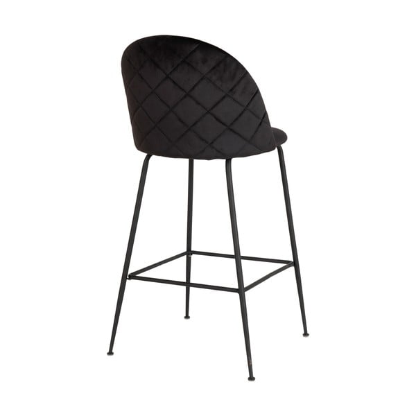 Iš aksomo baro taburėtės juodos spalvos 2 vnt. 108 cm Lausanne – House Nordic-image-3