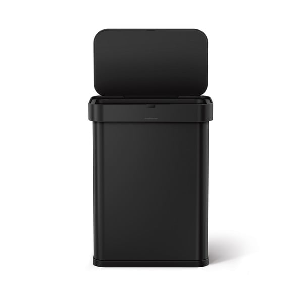Bekontaktė šiukšliadėžė iš plieno matinės juodos spalvos 58 l – simplehuman-image-4