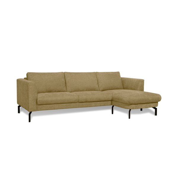 Kampinė sofa garstyčių spalvos (su dešiniuoju kampu) Gomero – Scandic-image-1