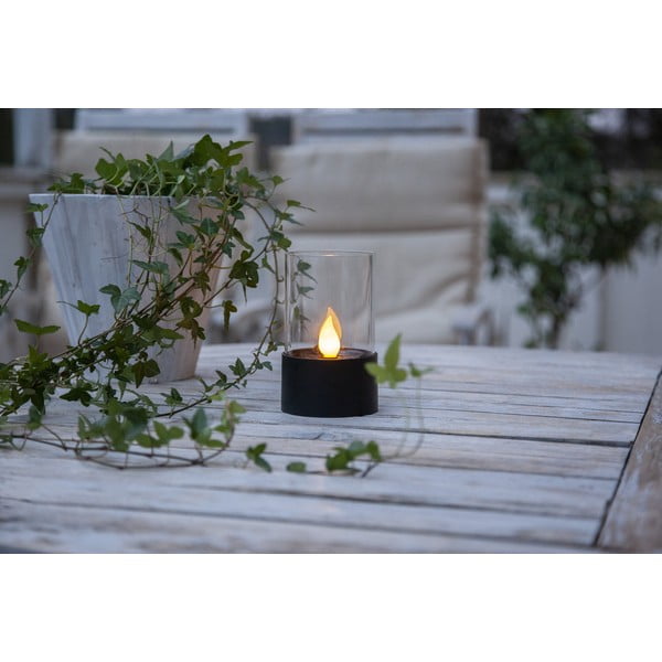 Juodos spalvos LED lauko dekoracija Star Trading Puloun, aukštis 13,5 cm-image-3