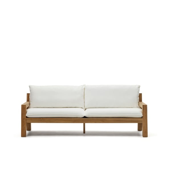 Balta sodo sofa iš tikmedžio medienos Forcanera - Kave Home