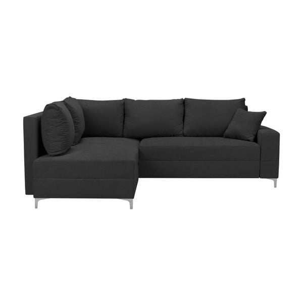 Tamsiai pilka "Windsor & Co Sofas Zeta" sofa lova, kairysis kampas