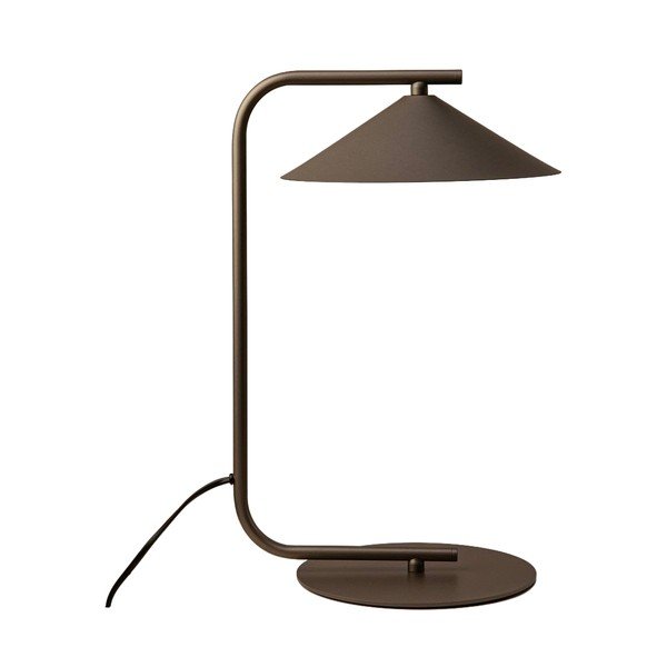 Rudos spalvos iš metalo stalinis šviestuvas (aukštis 42 cm) Nocte – Micadoni 