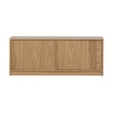 Modulinis televizoriaus stalas natūralios spalvos iš ąžuolo 110x44 cm Modulair – vtwonen