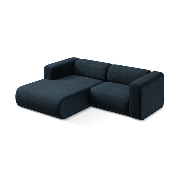 Mėlynos spalvos kampinė sofa (su kairiuoju kampu/su gultu) Ekahi – Makamii-image-3