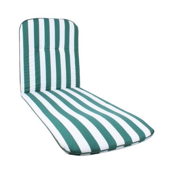 Sodo kėdės paminkštinimas baltos spalvos/žalios spalvos šezlongui 60x192 cm Cardiff – Sun Garden-image-1