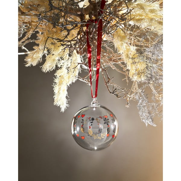 Iš stiklo pūsti Kalėdų eglutės žaisliukai ø 6,5 cm Ann-Sofi Romme Annual Christmas Bauble – Holmegaard-image-1