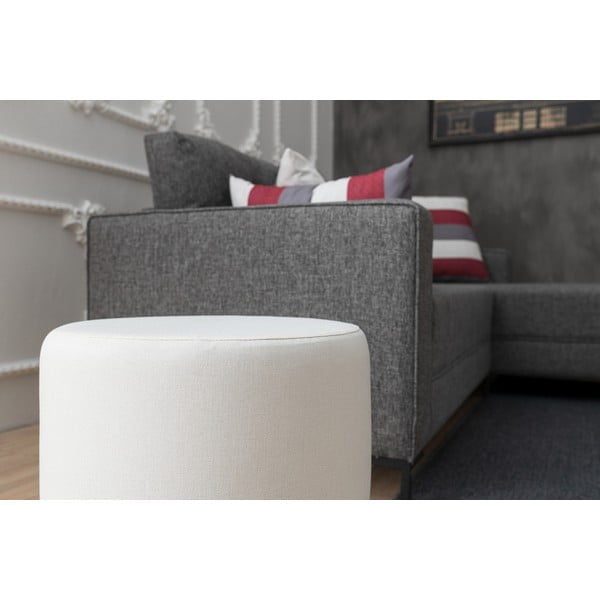 Pufas baltos spalvos Silindir – Balcab Home-image-4