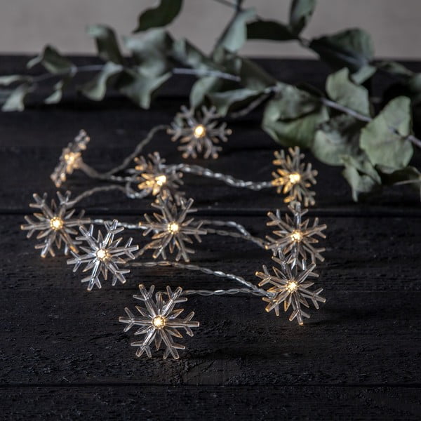 Šviečianti girlianda lempučių skaičius 10 vnt. su Kalėdų motyvu ilgis 135 cm Izy Snowflakes – Star Trading