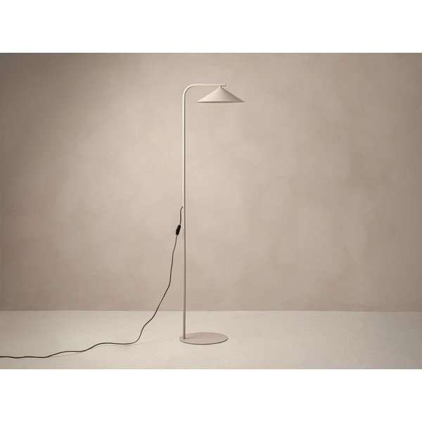 Kreminės spalvos iš metalo pastatomas šviestuvas (aukštis 160 cm) Nocte – Micadoni -image-3