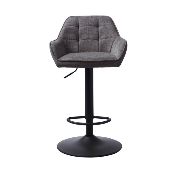 Reguliuojamo aukščio baro taburetė tamsiai pilkos spalvos Nolan – Unique Furniture-image-1