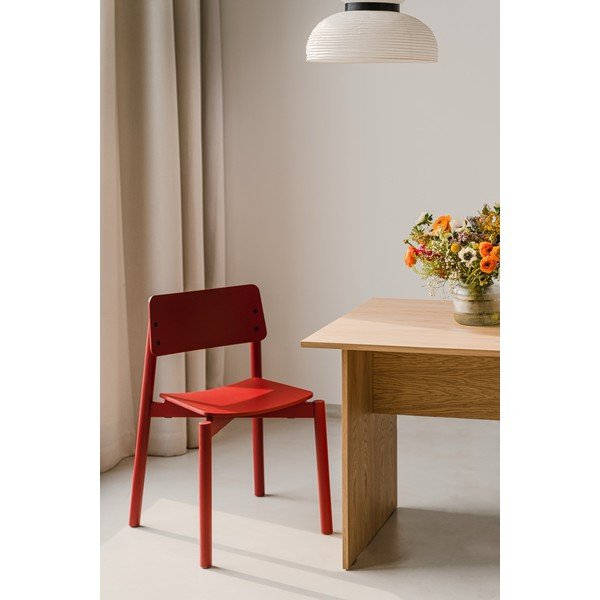Raudonos spalvos galima dėti viena ant kitos valgomojo kėdė Wem – noo.ma-image-1